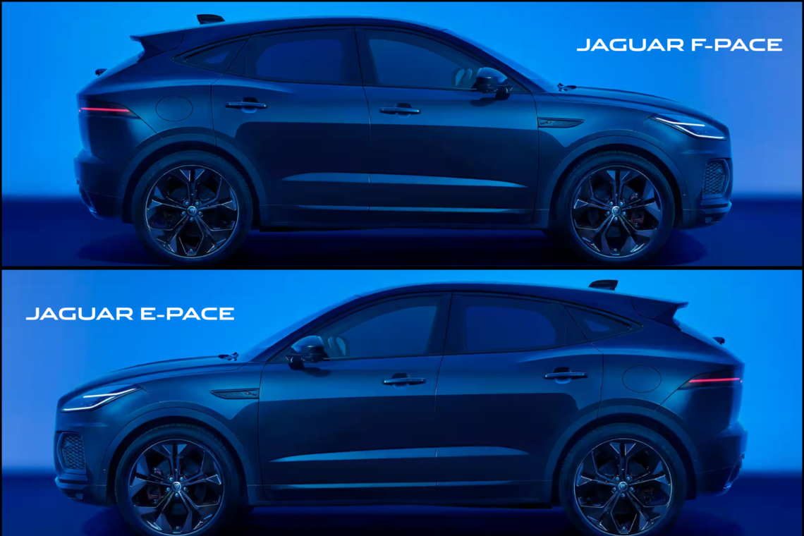 The Jaguar E-PACE and F-PACE SUVs